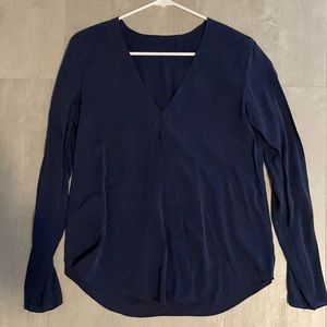 Theory long sleeve blouse